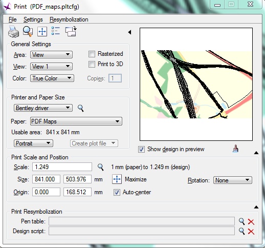 Printmenu i Navigator